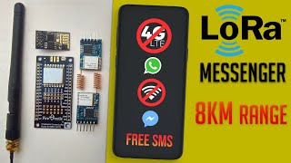 Tutorial LoRa based messenger Project LoRaWAN  LoRa Basic Project [upl. by Andris]