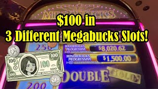 🔴I Played 100 in 3 Different Megabucks Slots in Las Vegas💰🎰 [upl. by Eitsirhc850]