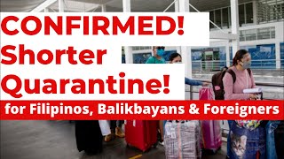 Confirmed Effective OCT 8 New Quarantine Protocols for ALL Ofws NonOfws Balikbayans amp Foreigners [upl. by Fong]