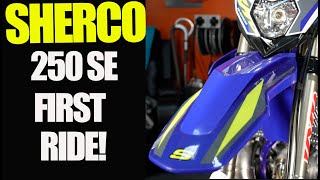 First Ride Sherco 250 SE Factory Killer 2 Stroke Dirt Bike [upl. by Norri]