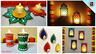 Diwali decoration from waste material  5 DIY Diwali Decor  Diwali decoration Ideas  Diwali crafts [upl. by Eanahc469]