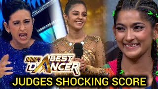 😰 Indias Best Dancers Season 4 Judges Score  Vartika jha and Saumya kamble Karishma Kapoor [upl. by Chiang]