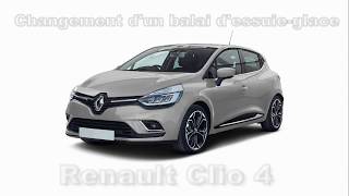 Changement dun balai dessuieglace sur Renault Clio 4 [upl. by Godrich774]