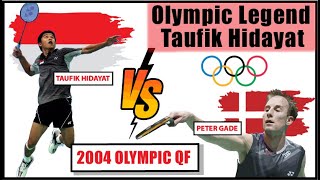 Olympic Mens Singles Taufik Hidayat vs Peter Gade 2004 QF full match [upl. by Irina613]