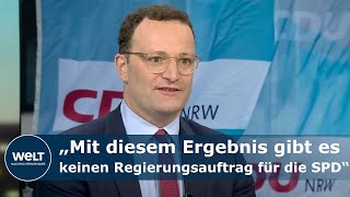 JENS SPAHN IM INTERVIEW quotEs ist ziemlich klar wer Wahlsieger ist“  Landtagswahl in NRW [upl. by Haldis]