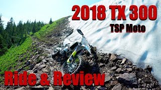 2018 Husqvarna TX 300 Ride amp Review [upl. by Adnar]