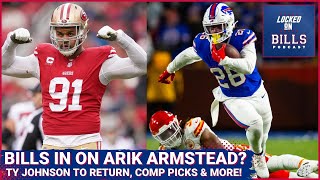 Buffalo Bills in on Arik Armstead Ty Johnson is back Compensatory Picks amp next up in Free Agency [upl. by Kerman]