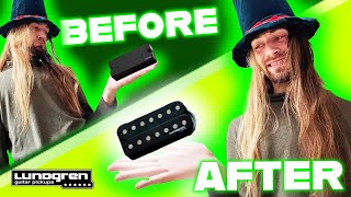 TONE TEST EMG 707 VS LUNDGREN M7 GUITAR PICKUPS UNBOXING INSTALLATION COMPARISON [upl. by Antonia804]