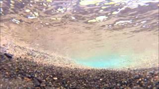 Underwater video of sediment transport in Akutan Alaska by High Tide Exploration [upl. by Celio97]