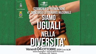 Cerimonia di premiazione  quotSiamo uguali nella diversitàquot 4° Edizione [upl. by Geldens]