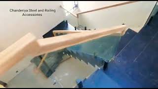 New Wooden glass railing desinged [upl. by Mayhew]