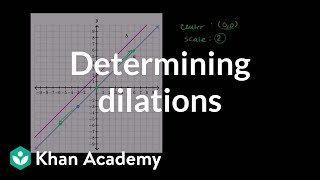 Dilating one line onto another  Transformations  Geometry  Khan Academy [upl. by Waverley]