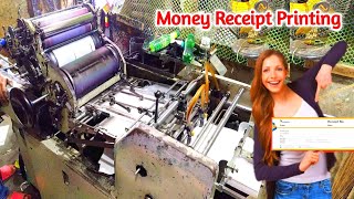 Money Receipt Printing By Hamada 600 CD Hamada Printing Machine Working Tutorial [upl. by Buddie369]