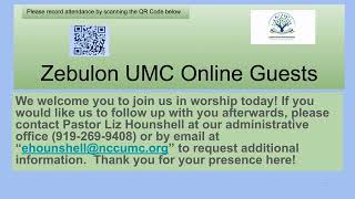 Zebulon UMC Worship Service August 4 2024 [upl. by Lundin]