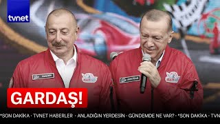 Erdoğan ve Aliyevin sarıldığı anlar gündem oldu [upl. by Eniaj138]