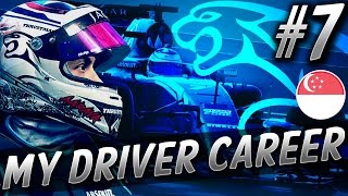 HUGE CRASH amp ENGINE SMOKING  F1 MyDriver CAREER S5 PART 7 SINGAPORE [upl. by Enoj477]