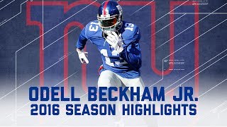 Odell Beckham Jrs Best Highlights from the 2016 Season  NFL [upl. by Nosnev]