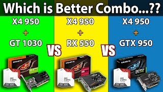 Athlon X4 950 vs Pentium G4560  GT 1030  Low Budget Gaming PC Benchmarks [upl. by Atteragram]