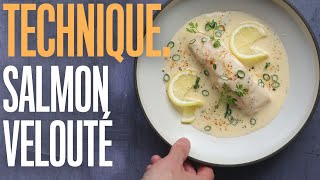 How to make a velouté sauce with salmon or other fish  Quick method [upl. by Kraul]