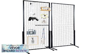 VEVOR 2 x 56 Grid Wall Panels Tower 2 Packs Wire Gridwall Review [upl. by Aseen]