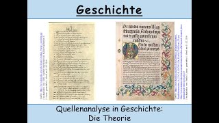 Quellenanalyse in Geschichte anfertigen und schreiben – Quelleninterpretation Quellenkritik [upl. by Elak]