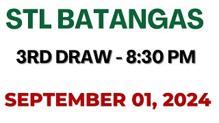 STL Batangas result today live 830 PM  September 01 2024 830 PM draw [upl. by Mccoy]