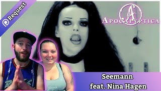 Partners React to Apocalyptica  Seemann ft Nina Hagen Rammstein Cover reaction apocalyptica [upl. by Gussy]