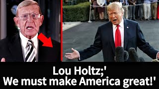 Holtz gave a message before the presidential election We must make America great [upl. by Therine]