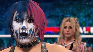 WWE 2K23 Asuka vs Alexa Bliss  Legend Difficulty [upl. by Yenwat699]