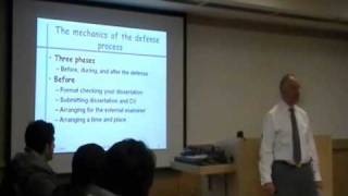 How to Defend your Dissertation 17 [upl. by Aredna]