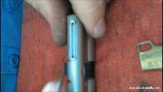 CES EURO PROFILE CYLINDER  HOW TO REMOVE PLASTIC CAP FOR REKEYING OF LOCK [upl. by Zorine832]