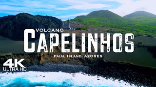 CAPELINHOS Volcano 🇵🇹 Faial Drone Aerial 4K 2023  Azores Açores Portugal [upl. by Itak]