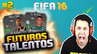 FUTUROS TALENTOS 2 MALCOM MELHOR QUE GJESUS FIFA 16 Ultimate Team [upl. by Biggs]