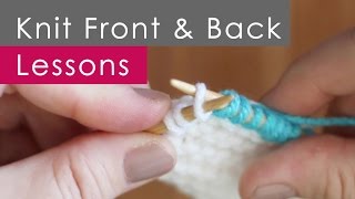 4 Steps to KFB Knit Front and Back for Beginners [upl. by Mcarthur]