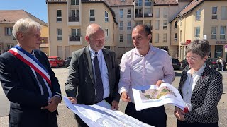 Découverte des chantiers et projets de Bitche pour le préfet de Moselle [upl. by Eimmis102]