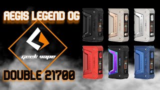 LEGEND L200 CLASIQUE DOUBLE 21700 OG BY GEEK VAPE [upl. by Ramar396]