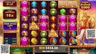 Unlock Ancient Treasures in the Wisdom of Athena 1000 Bonus Stage  Crypto Bet Sports Casino [upl. by Karlens379]