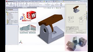 Assemblage Solidworks tutoriel  Charnière [upl. by Assilrac]