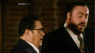 Panis Angelicus  Pavarotti Father amp Son Duet [upl. by Arodal]