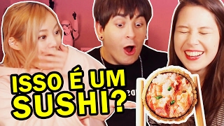 Japonesa reagindo a fotos de comida japonesa do Brasil ft ERINA e DAVE [upl. by Neve]