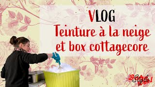 VLOG Teinture à la neige et Box Cottagecore [upl. by Aeret]