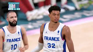 USA vs FRANCE FULL GAME HIGHLIGHTS  2024 Paris Basketball Olympic Games Highlights Today 2K24 [upl. by Timus]