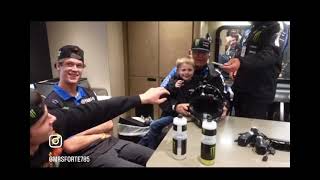 Haiden Deegan gifts 6 year old his Pro Monster Energy Helmet HaidenDeegan starracingyamaha [upl. by Maribelle]