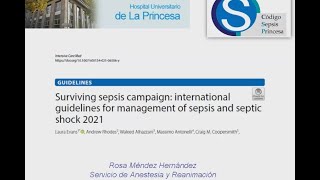 Guías Surviving Sepsis Campaign 2021 [upl. by Aicenav]