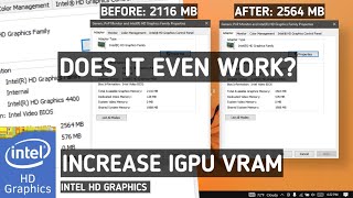 How To Increase Dedicated Video Memory In Win 10 Intel  Increase IGPU VRAM Intel HD Graphics [upl. by Rollin269]