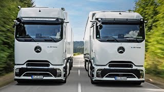 NEW MercedesBenz eActros 600 HeavyDuty Electric Truck  500km Range [upl. by Fernas52]