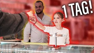 Meine Schwester 12 übernimmt für 1 Tag die Eisdiele 😳Sind die Kunden zufrieden [upl. by Frodin]