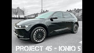 Ioniq 5 Phantom Black Out Wrapped By Pit Stop Customs Project 45 Edition No Silver Hyundai [upl. by Cyndie379]