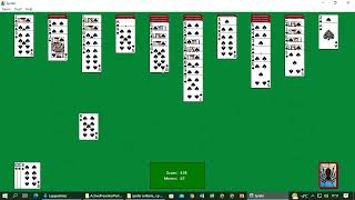 Spider Solitaire 2001 for Windows XP Offline played on school Windows 10 PC [upl. by Enimzaj108]