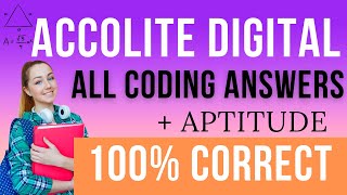 ACCOLITE CODING SOLUTIONS  ACCOLITE DIGITAL APTITUDE ANSWERS  INCREASING SUBARRAY  WEIRD ARRAY [upl. by Nohsed480]